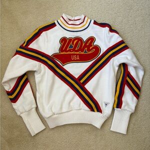 Vintage Varsity Universal Dance Association UDA cheerleading knit sweater sz 6/S